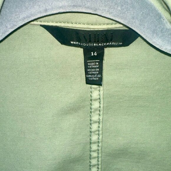 White House Black Market Sage Mint Pret Jacket Size 14 - Picture 5 of 5